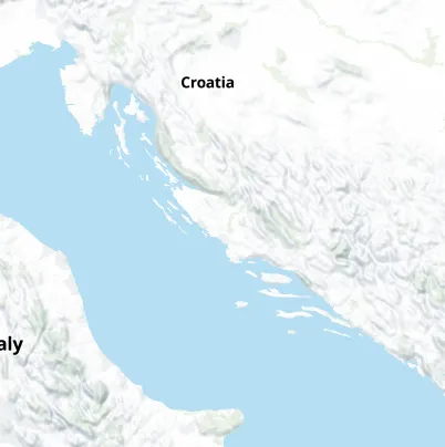 The Croatian coast from Istria to Dubrovnik