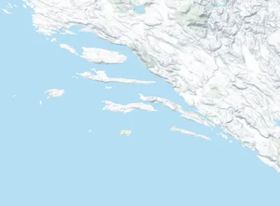 The two-week sailing route from Split through the central and southern Dalmatian islands and back